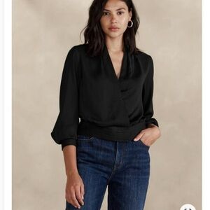 Banana Republic Factory - Pleated Wrap Blouse